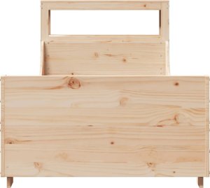 vidaXL vidaXL Rama łóżka bez materaca, 100x200 cm, lite drewno sosnowe 4