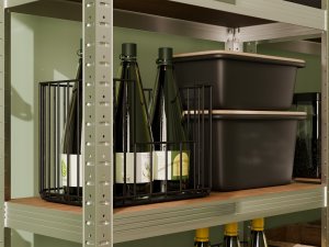 Topeshop REGAŁ MAGAZYNOWY METALOWY G7030 MDF 10