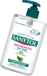 SANYTOL Żel do dezynfekcji rąk SANYTOL Zielona herbata 250 ml 2
