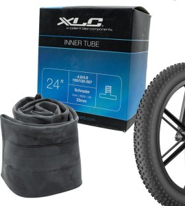 XLC Dętka XLC 24" x 4,0" - 4,9" (100/120-507) Auto 33 mm, Fatbike 1