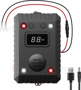 Farrot ultradźwiękowy odstraszacz gryzoni, garaż, dom, auto alarm, 12/24v 8