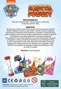 Trefl GRA KARTA PARZY PAW PATROL TREFL PUD12 4