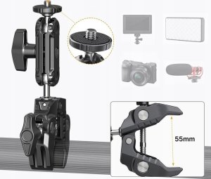 Statyw Ulanzi Statyw Biurkowy Studyjny Rama VLOG Belka Aparat Kamera Telefon / Ulanzi LS15 11