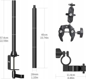 Statyw Ulanzi Statyw Biurkowy Studyjny Rama VLOG Belka Aparat Kamera Telefon / Ulanzi LS15 4