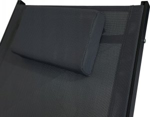 kontrast Leżak ogrodowy aluminiowy leżanka fotel bujany SWING czarny 11
