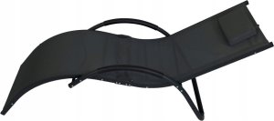 kontrast Leżak ogrodowy aluminiowy leżanka fotel bujany SWING czarny 4