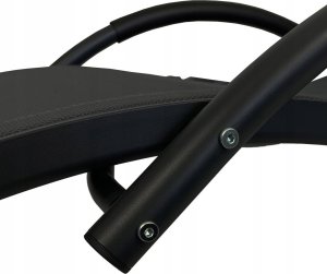 kontrast Leżak ogrodowy aluminiowy leżanka fotel bujany SWING czarny 8