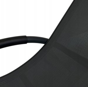 kontrast Leżak ogrodowy aluminiowy leżanka fotel bujany SWING czarny 9