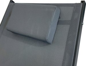 kontrast Leżak ogrodowy aluminiowy leżanka fotel bujany SWING szary 12
