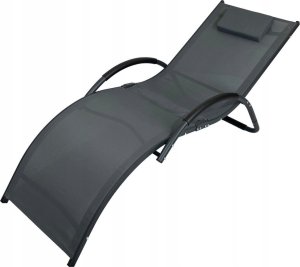 kontrast Leżak ogrodowy aluminiowy leżanka fotel bujany SWING szary 4