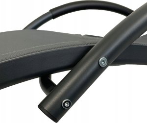 kontrast Leżak ogrodowy aluminiowy leżanka fotel bujany SWING szary 9