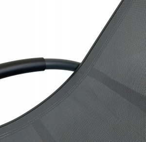 kontrast Leżak ogrodowy aluminiowy leżanka fotel bujany SWING szary 10