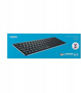 Klawiatura Rapoo RAPOO Klawiatura E9310M Bezprzewodowa 2.4GHz Bluetooth CZ/SK czarny 6