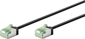 Goobay Ultra-elastyczny CAT 8.1 kabel krosowy, slim, U/FTP, czarny - Długość kabla 5 m 1