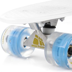 Deskorolka Meteor PLASTIKOWA Z KÓŁKAMI LED transparent 3