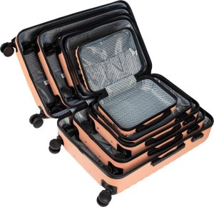 Wings Wings komplet 4 walizek podróżnych serii SWAN SN120-4 L,M,S,XS DIRTY PINK 5