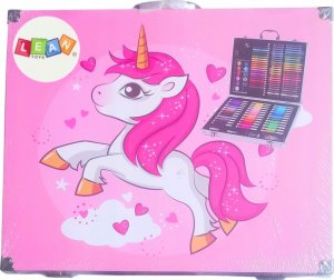 LeanToys Zestaw Artystyczny W Walizce Z Jednorożcem Różowa 150 EL 3