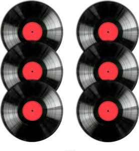 Bertoni Zestaw podkładek na stół okrągłych 6D - VINYL  1