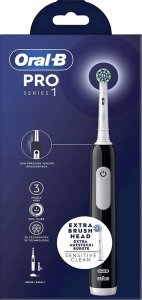 Szczoteczka Oral-B Pro Series 1 Cross Action Black + dodatkowa końcówka 3