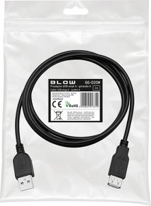 Kabel USB Blow USB-A - USB-A 3 m Czarny 2