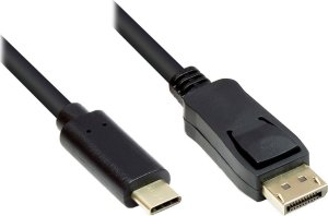 Adapter USB Alcasa Alcasa GC-M0105 adapter kablowy 1 m USB Type-C DisplayPort Czarny 1