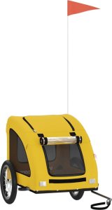 vidaXL vidaXL Przyczepka rowerowa dla zwierząt, tkanina Oxford i żelazo 2