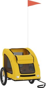 vidaXL vidaXL Przyczepka rowerowa dla zwierząt, tkanina Oxford i żelazo 3