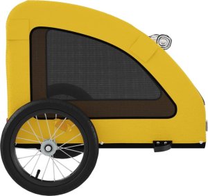 vidaXL vidaXL Przyczepka rowerowa dla zwierząt, tkanina Oxford i żelazo 7