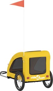 vidaXL vidaXL Przyczepka rowerowa dla zwierząt, tkanina Oxford i żelazo 8