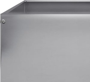 vidaXL Podwyższona donica, 100x100x18,5 cm, galwanizowana stal 7