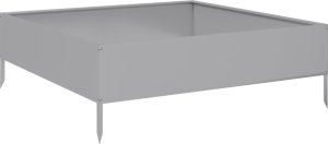 vidaXL vidaXL Podwyższona donica, 100x100x33,5 cm, stal galwanizowana 2