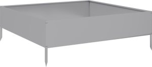 vidaXL vidaXL Podwyższona donica, 100x100x33,5 cm, stal galwanizowana 6