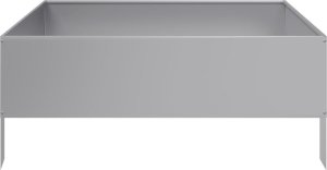 vidaXL vidaXL Podwyższona donica, 100x100x25 cm, stal galwanizowana 4