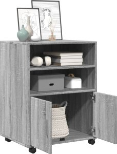 vidaXL vidaXL Szafka na kółkach, szary dąb sonoma, 60x48x81 cm 3