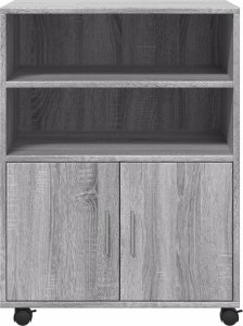 vidaXL vidaXL Szafka na kółkach, szary dąb sonoma, 60x48x81 cm 4