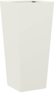 vidaXL vidaXL Donice ogrodowe, 2 szt., białe, 35x35x75 cm, stalowe 6