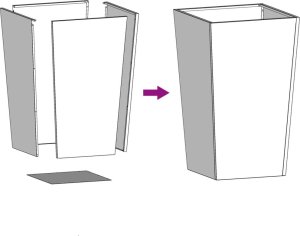 vidaXL vidaXL Donica ogrodowa, 45x45x75 cm, stal galwanizowana 8