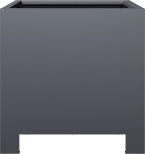 vidaXL vidaXL Donice ogrodowe, 2 szt., antracytowe, 30x30x30 cm, stalowe 6