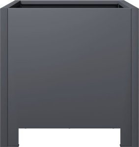 vidaXL vidaXL Donice ogrodowe, 2 szt., antracytowe, 30x30x30 cm, stalowe 7