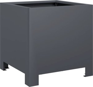 vidaXL vidaXL Donice ogrodowe, 2 szt., antracytowe, 30x30x30 cm, stalowe 8