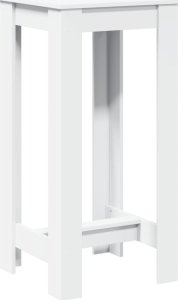 vidaXL vidaXL Stolik barowy, biały, 51x50x103,5 cm, materiał drewnopochodny 2