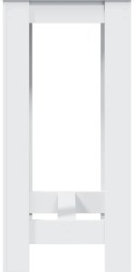 vidaXL vidaXL Stolik barowy, biały, 51x50x103,5 cm, materiał drewnopochodny 5