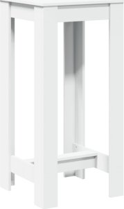 vidaXL vidaXL Stolik barowy, biały, 51x50x103,5 cm, materiał drewnopochodny 6