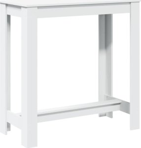 vidaXL vidaXL Stolik barowy, biały, 102x50x103,5 cm, materiał drewnopochodny 2