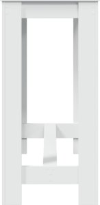 vidaXL vidaXL Stolik barowy, biały, 102x50x103,5 cm, materiał drewnopochodny 5