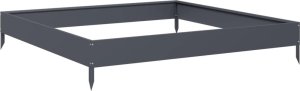 vidaXL vidaXL Podwyższona donica, antracytowa, 100x100x18,5 cm, stal 2
