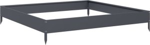 vidaXL vidaXL Podwyższona donica, antracytowa, 100x100x18,5 cm, stal 6