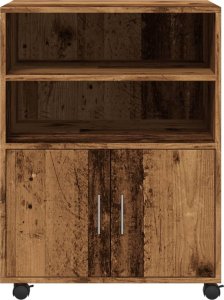 vidaXL vidaXL Szafka na kółkach, stare drewno, 60x48x81 cm 4