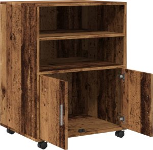 vidaXL vidaXL Szafka na kółkach, stare drewno, 60x48x81 cm 7