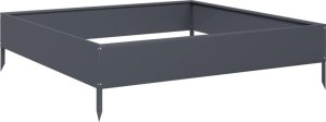 vidaXL vidaXL Podwyższona donica, antracyt, 100x100x26 cm, stal 2